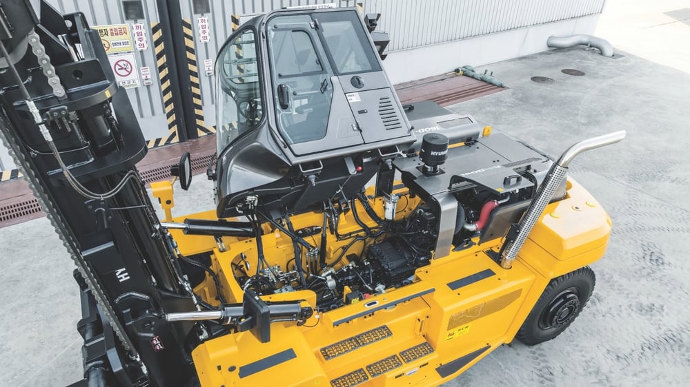 Hyundai 120D-9V — diesel heftruck 12.000 kg detail 3