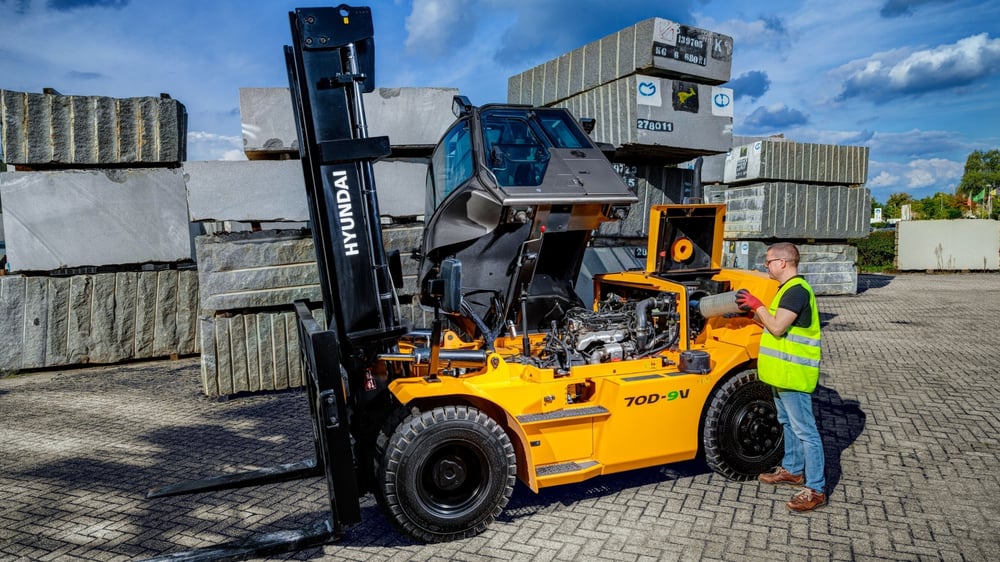 Hyundai 80D-9V — diesel heftruck 8.000 kg detail 4
